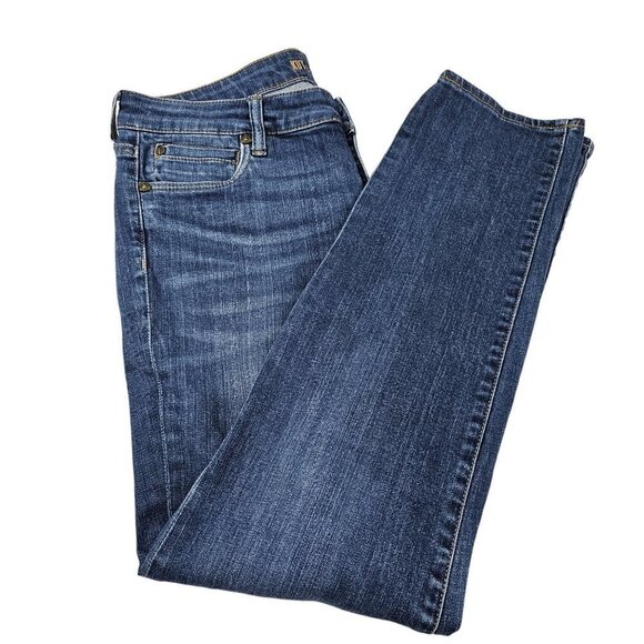 Kut from the Kloth Women’s Blue Medium Wash Mid Rise Straight Leg Jeans - Size 8 - Picture 9 of 16